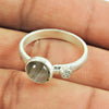 Gift For Woman Natural Labradorite Statement Ethnic Ring 925 Silver W66