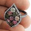 Tourmaline CZ Gemstone Ring 925 Sterling Silver Indian Jewelry