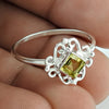 Gift For Woman 925 Silver Natural Citrine Cocktail Ethnic Ring Z26