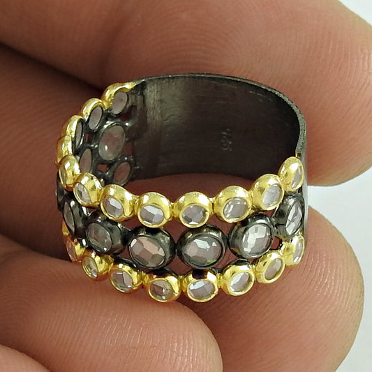 Engagement Ring 925 Sterling Silver Cubic Zirconia Band Ring G18