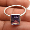 Natural Amethyst Gemstone Cocktail Boho Ring 925 Sterling Silver Q4