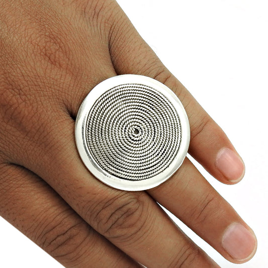 Genuine Solid 925 Sterling Silver Plain Band Ring Unisex Jewelry