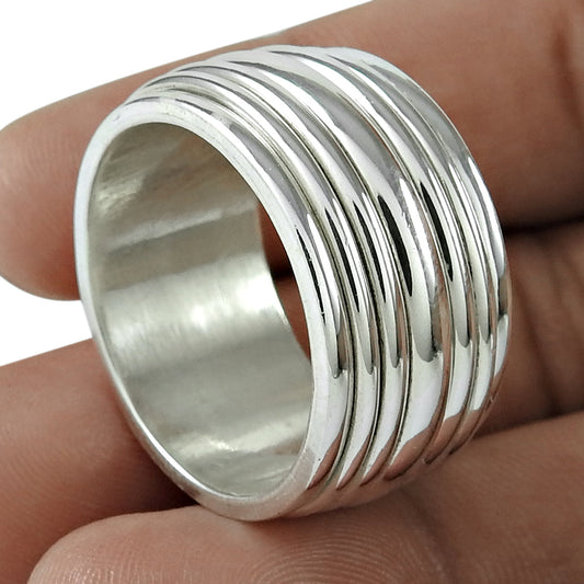 Solid Sterling Silver 925 Ring Minimalist Everyday Wear