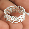 Solid 925 Sterling Silver Ring for Men Women Wedding Band Style