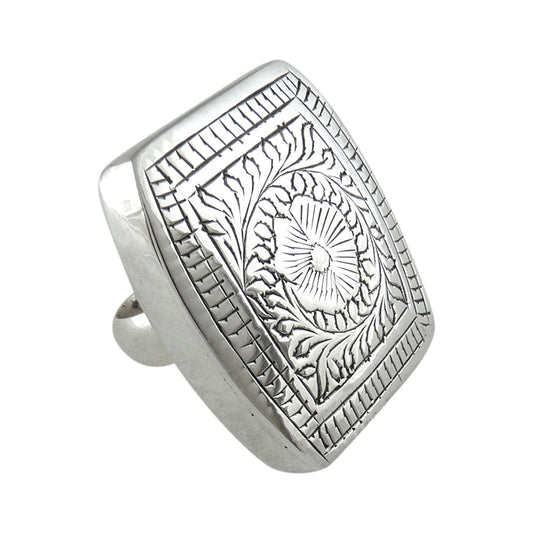 Solid 925 Sterling Silver Engraved Ring Plain Band Unisex Jewelry Gift
