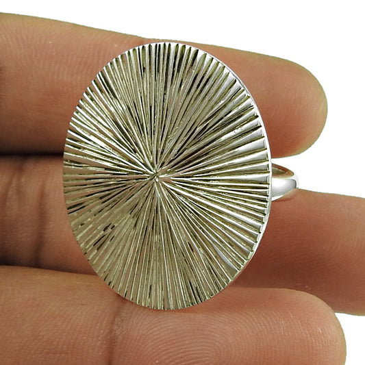 Solid 925 Sterling Silver Ring Handmade Artisan Jewelry Gift