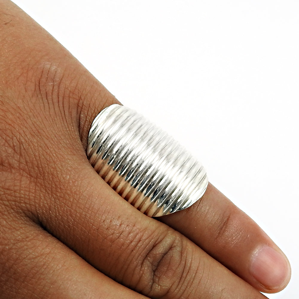 Solid 925 Sterling Silver Ring Plain Band Unisex Jewelry Gift