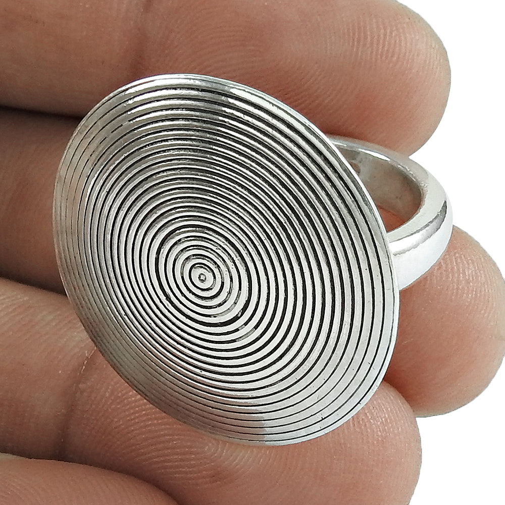 Genuine Solid 925 Sterling Silver Ring Classic Wedding Band