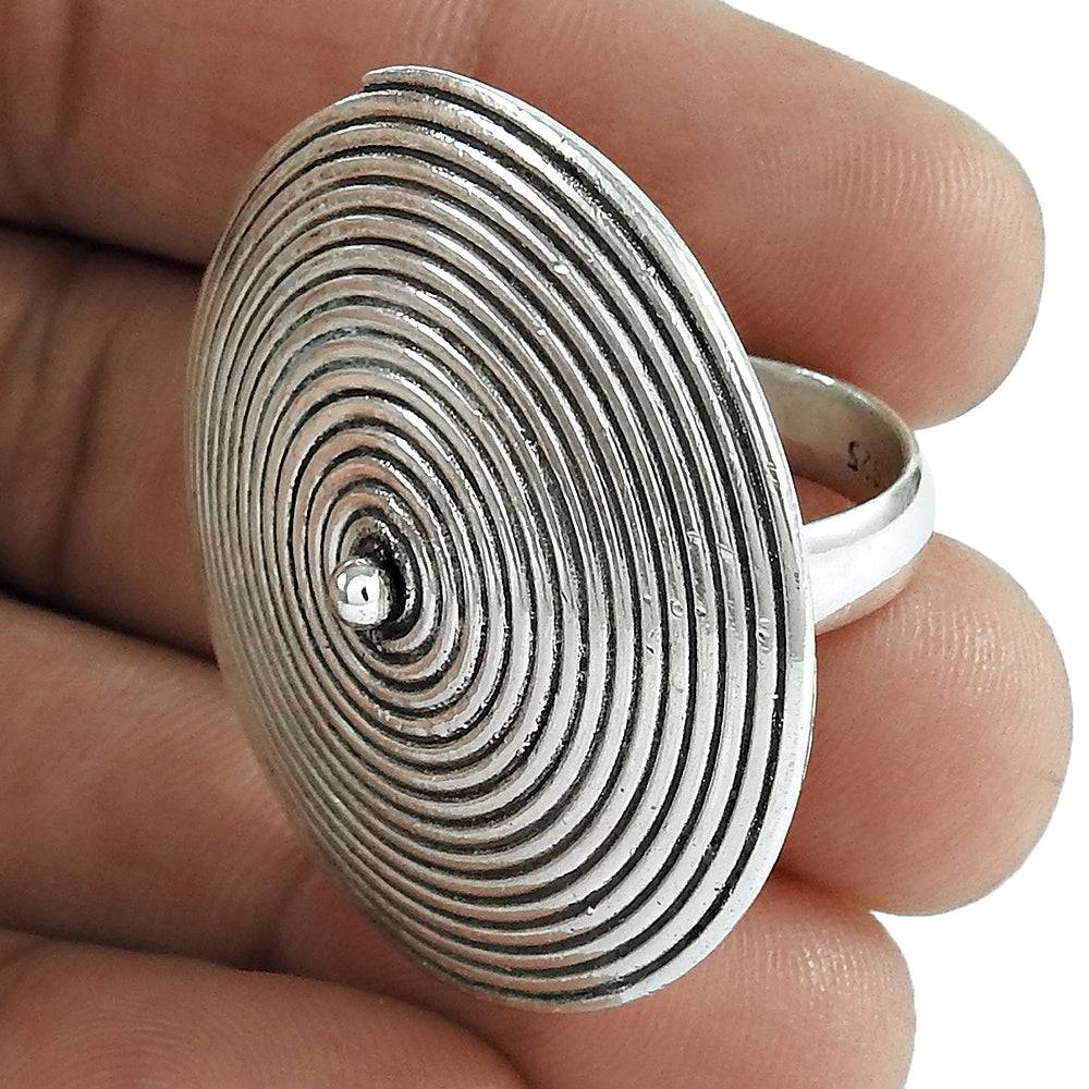 Handmade Solid 925 Sterling Silver Ring Minimalist Unisex