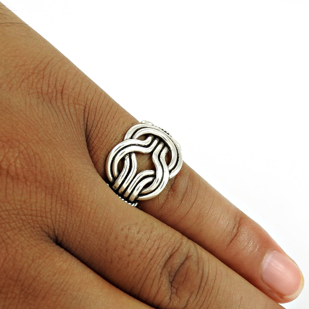 Plain Solid 925 Sterling Silver Ring Timeless Unisex Jewelry