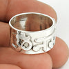 Handmade Vintage Solid 925 Sterling Silver Ring Boho Unisex Jewelry