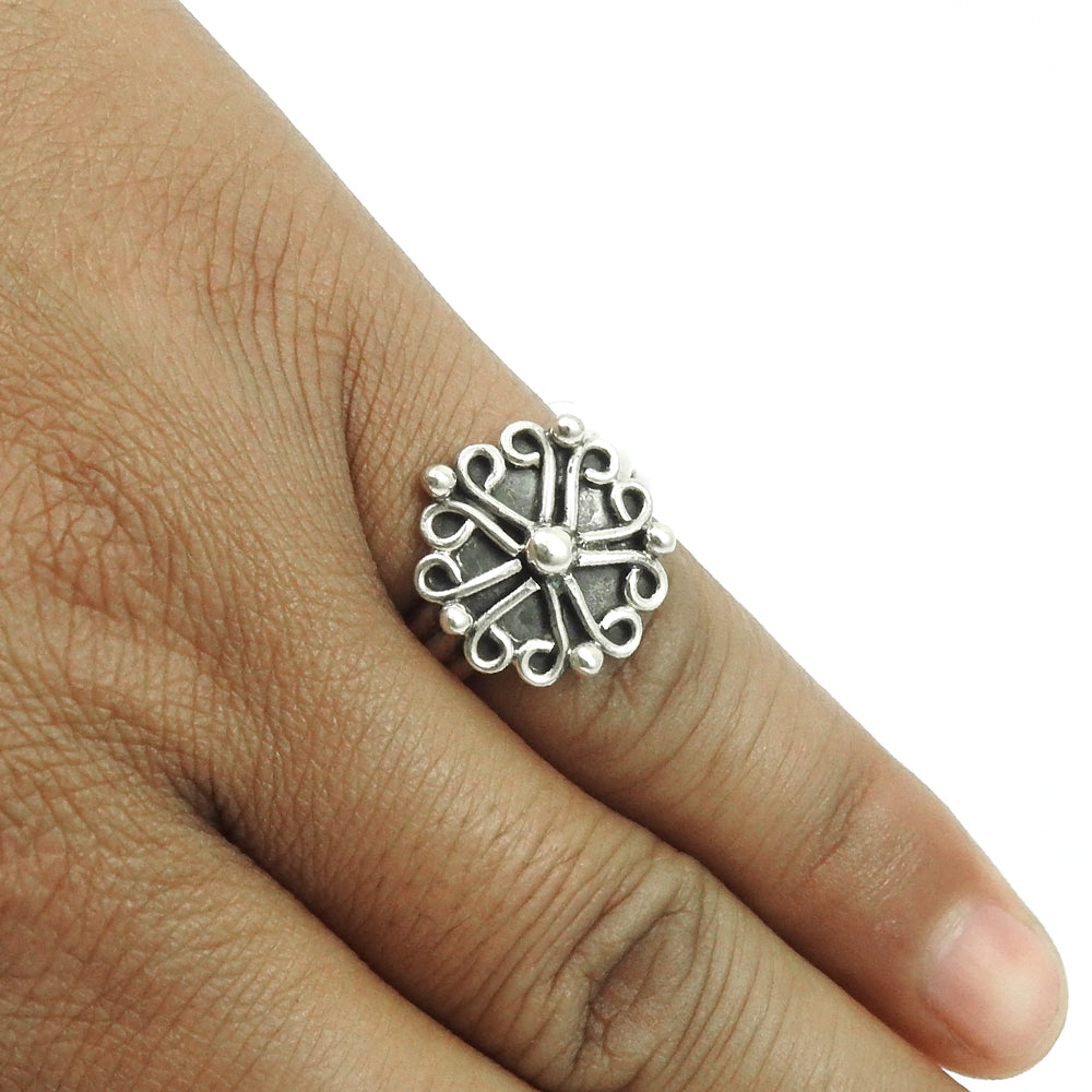 Vintage Solid 925 Sterling Silver Handmade Ring Timeless Classic Band