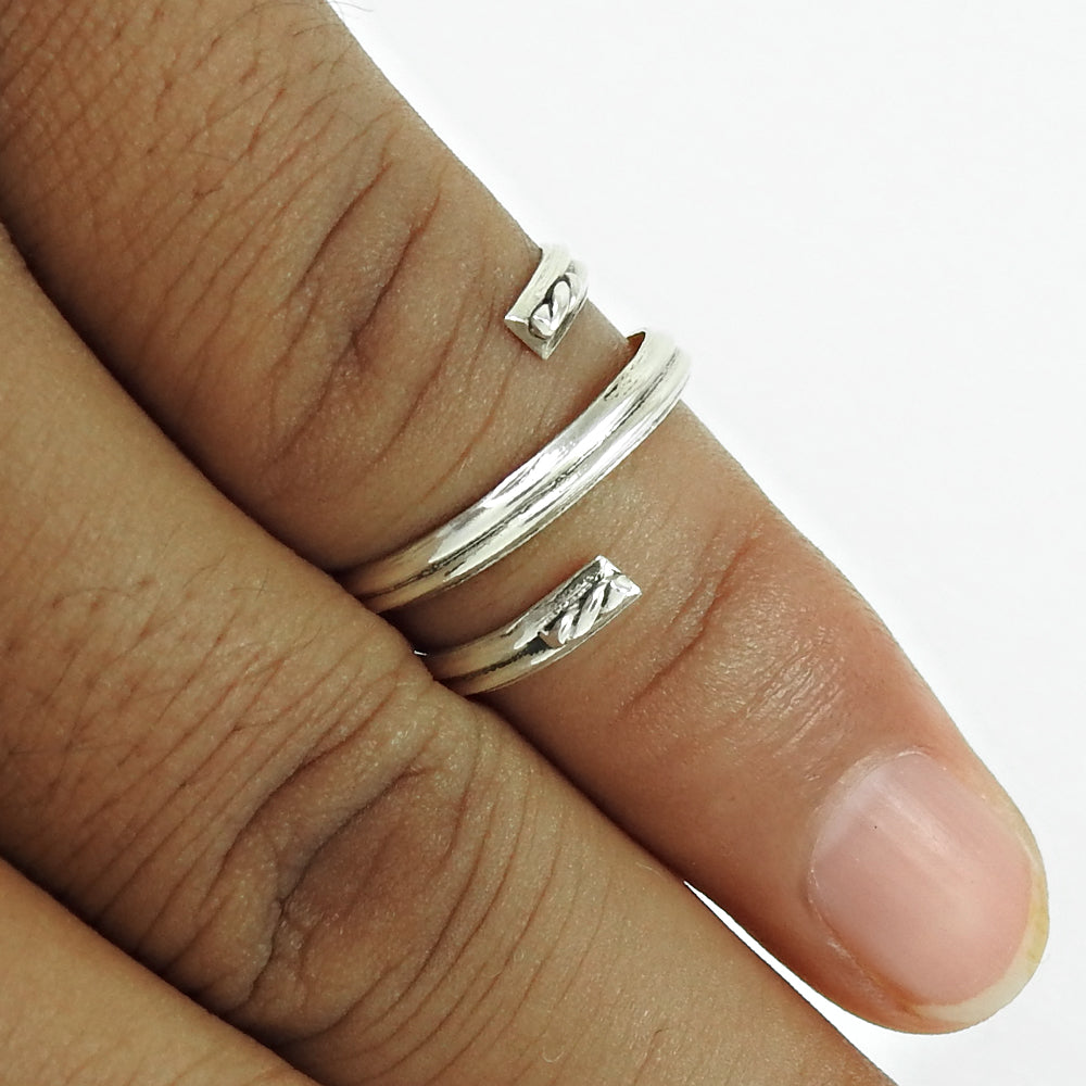 Artisan Solid Sterling Silver Handmade Ring Vintage Style Jewelry
