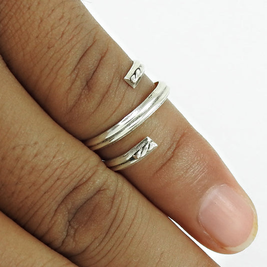 Artisan Solid Sterling Silver Handmade Ring Vintage Style Jewelry