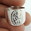 Solid 925 Sterling Silver Lord Ganesha Ring Temple Jewelry