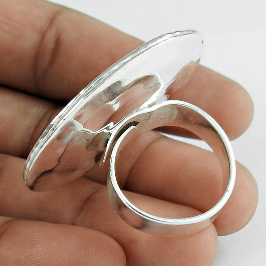 Authentic Solid 925 Silver Ring Handmade Artisan Jewelry for Men Women