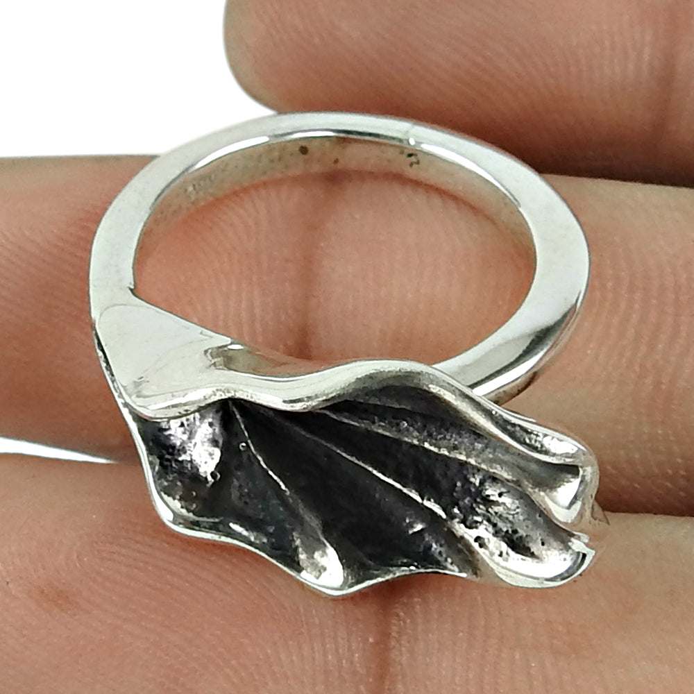 Vintage 925 Silver Handmade Ring Classic Minimalist Band Jewelry