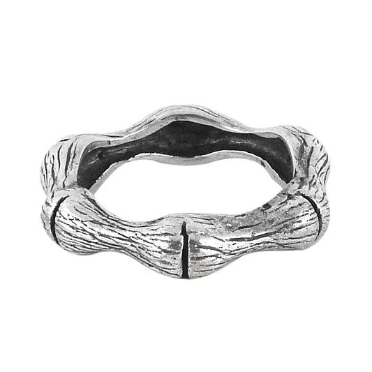 Handmade Indian 925 Solid Sterling Oxidized Silver Band Ring