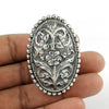 Antique Look Indian Artisan Ring 925 Solid Sterling Silver Band