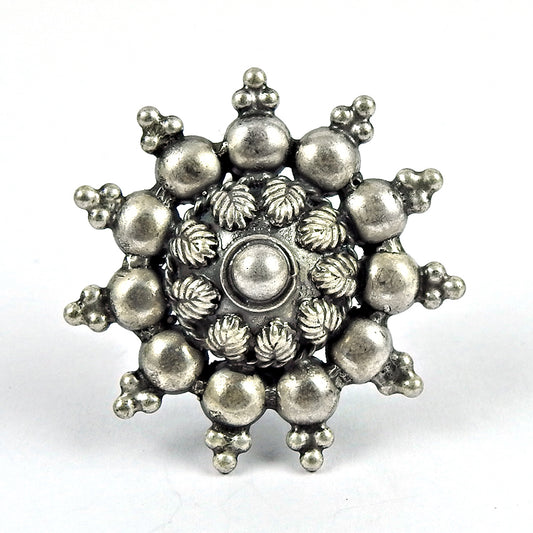 Antique Look Artisan Ring Solid 925 Silver Adjustable Ring Handmade Jewelry D6