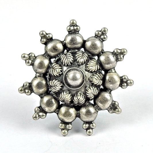 Antique Look Artisan Ring Solid 925 Silver Adjustable Ring Handmade Jewelry D6