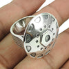 Woman Gift Artisan Ring Solid 925 Sterling Silver Ring Handmade Jewelry