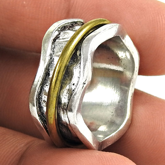 Band Ring 925 Solid Sterling Silver Handmade Indian Jewelry B1