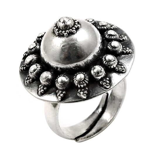 Cocktail Ring 925 Solid Sterling Silver Handmade Indian Jewelry B1