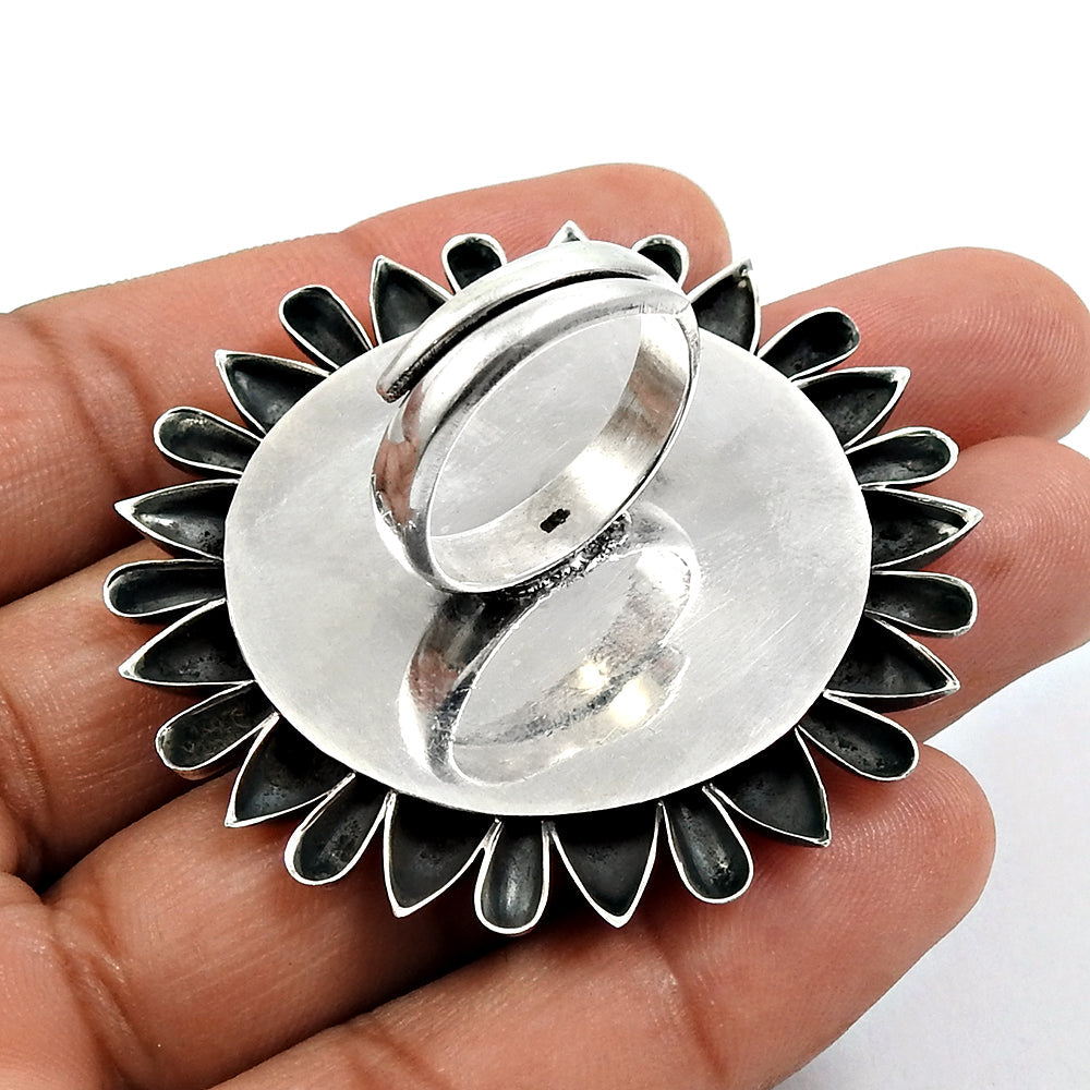 Statement Ring 925 Solid Sterling Silver Handmade Indian Jewelry Z3