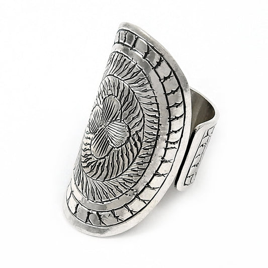 925 Sterling Silver Handcrafted Band Ring W7