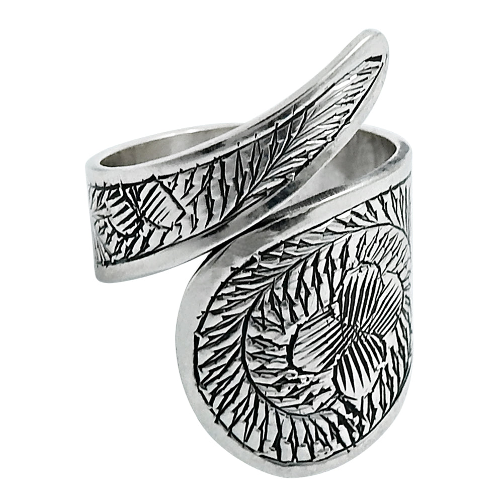 925 Solid Sterling Silver Band Ring Indian Artisan Jewelry B1