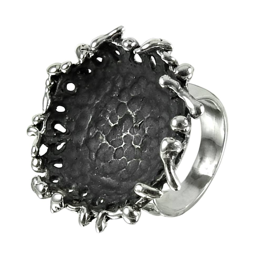 Vintage 925 Silver Handmade Ring Unique Design Artisan Jewelry