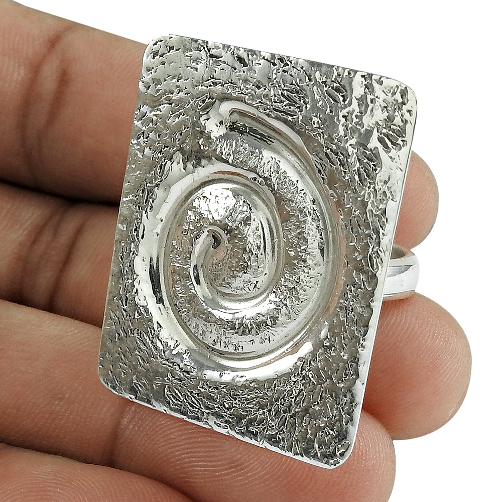 Artisan Vintage 925 Silver Handmade Ring Unique Jewelry Gift