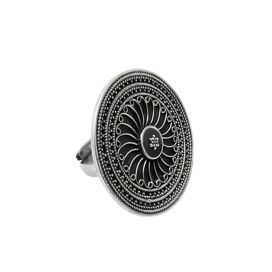 925 Sterling Silver Handcrafted Artisan Ring W9