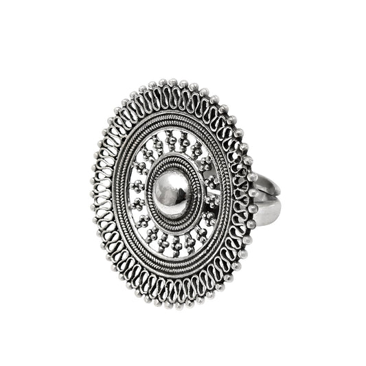 Women Gift 925 Sterling Silver Handcrafted Cocktail Ring