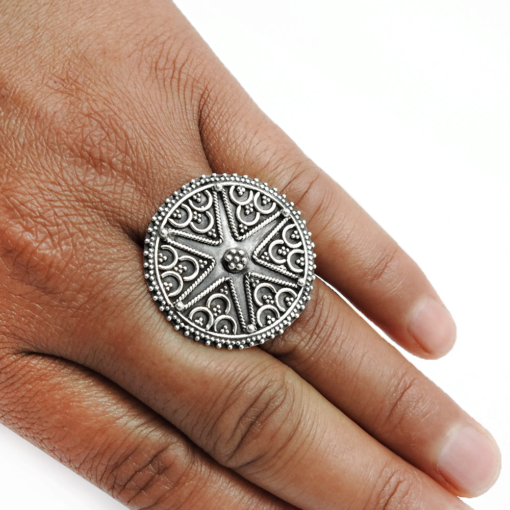 Artisan Ring 925 Solid Sterling Silver Handmade Indian Jewelry