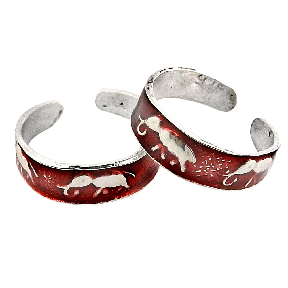 Real 925 Sterling Silver Toe Rings Handmade Daily Wear Women