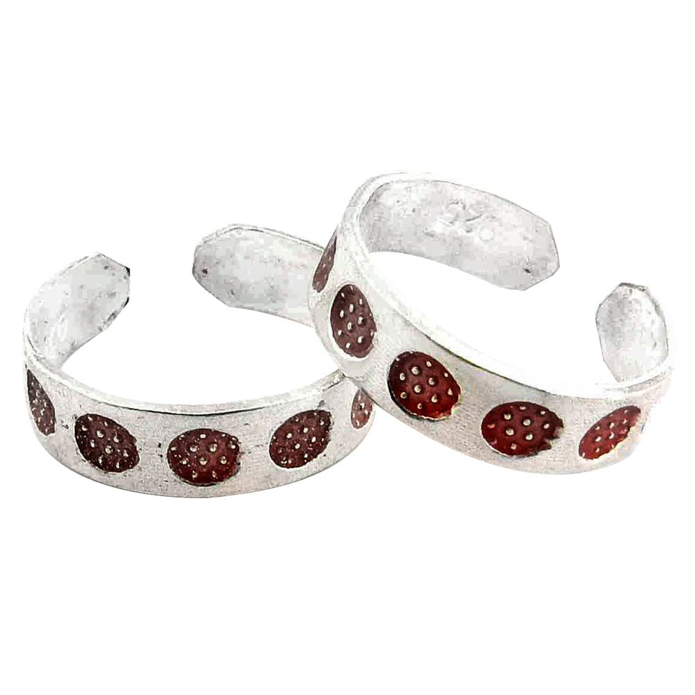 Women’s Indian Traditional Wedding Toe Rings Solid 925 Silver