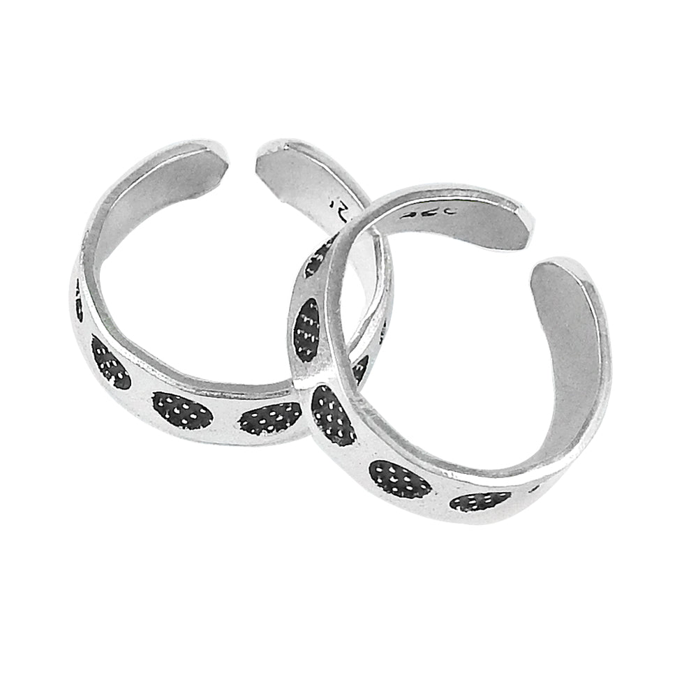 Traditional Indian Silver Wedding Jewelry Toe Rings