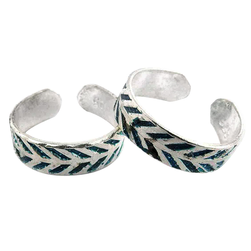 Handmade Indian Traditional Bridal Jewelry Sterling Silver Toe Rings