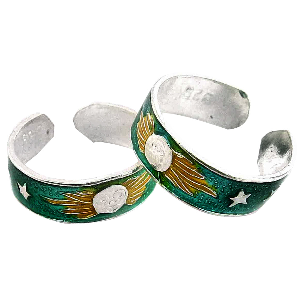Indian Traditional Ethnic Jewelry Sterling Silver Toe Rings Gift for Women