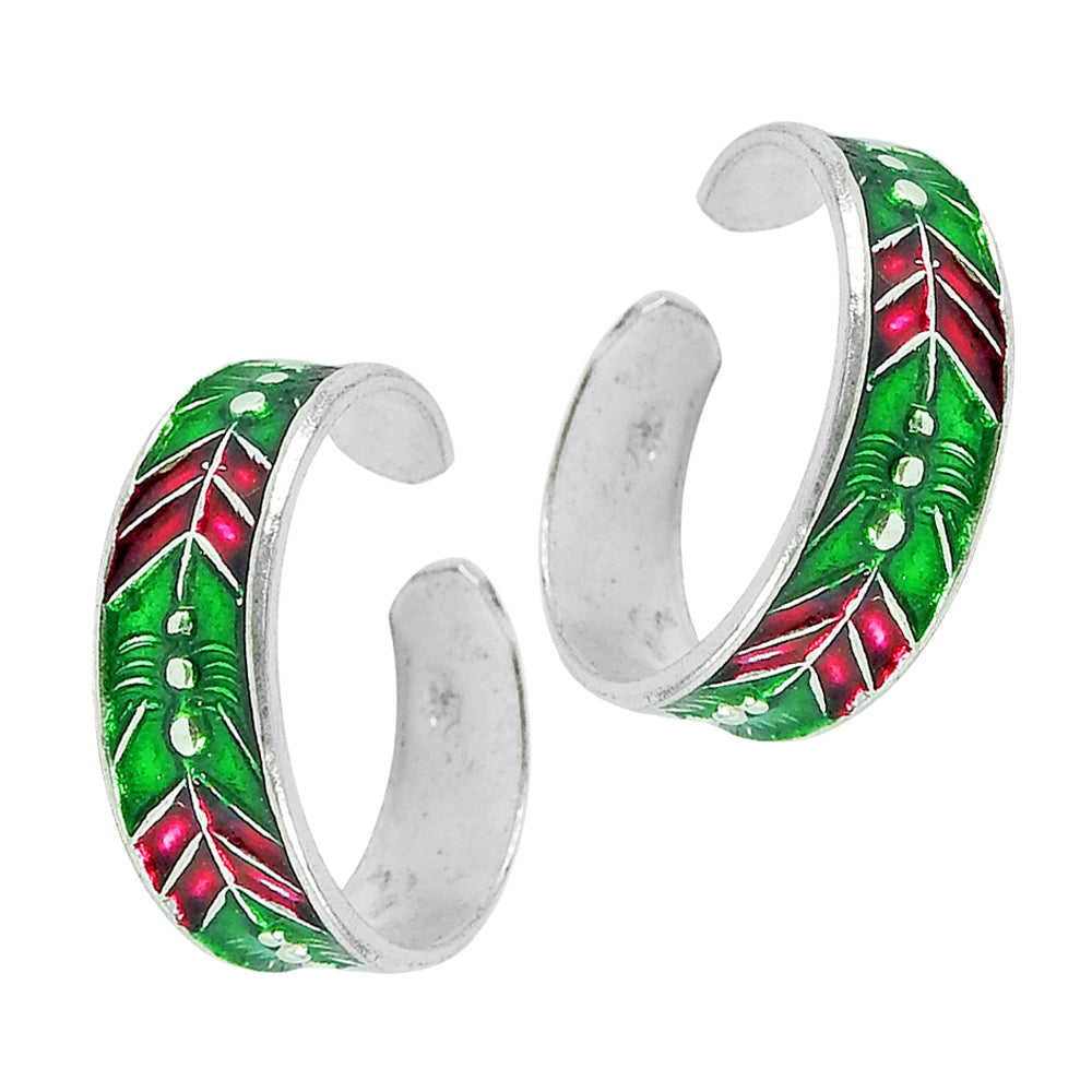 Indian Festival Jewelry Toe Rings 925 Sterling Silver Handmade