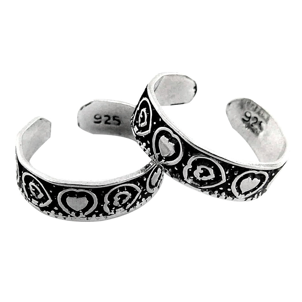 Handmade Traditional Indian Toe Rings 925 Sterling Silver