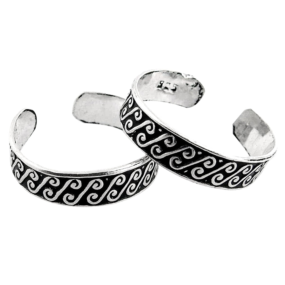 Women’s Indian Traditional Toe Rings Ethnic 925 Silver