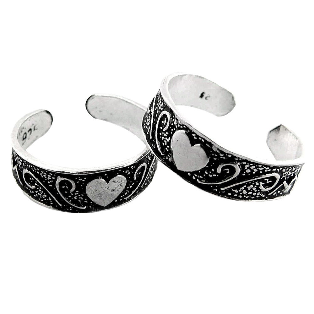 Indian Married Women Traditional Toe Rings Solid 925 Silver