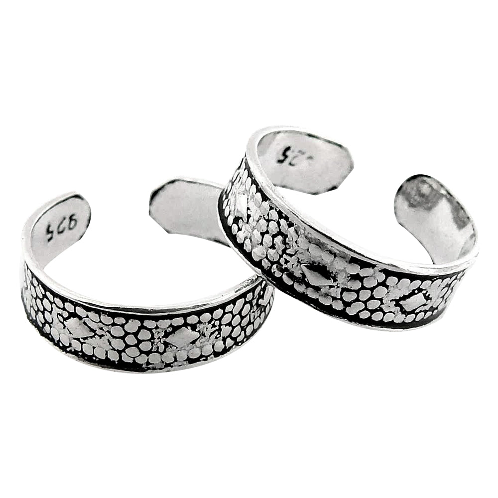 Women’s Indian Traditional Jewelry Sterling Silver Toe Rings Handmade