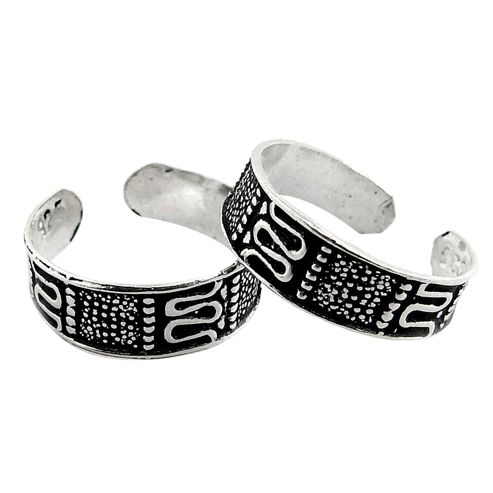 Classic Indian Toe Rings Traditional 925 Sterling Silver