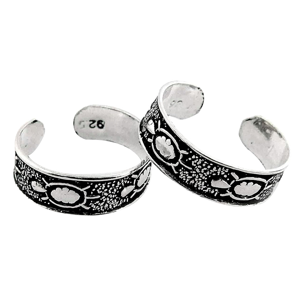 Handmade Indian Traditional Wedding Toe Rings Solid 925 Silver