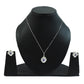 925 Silver Amethyst Gemstone Earrings Necklace Set