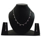 Wedding Gift Jewelry 925 Silver Pink CZ Earrings Necklace Set